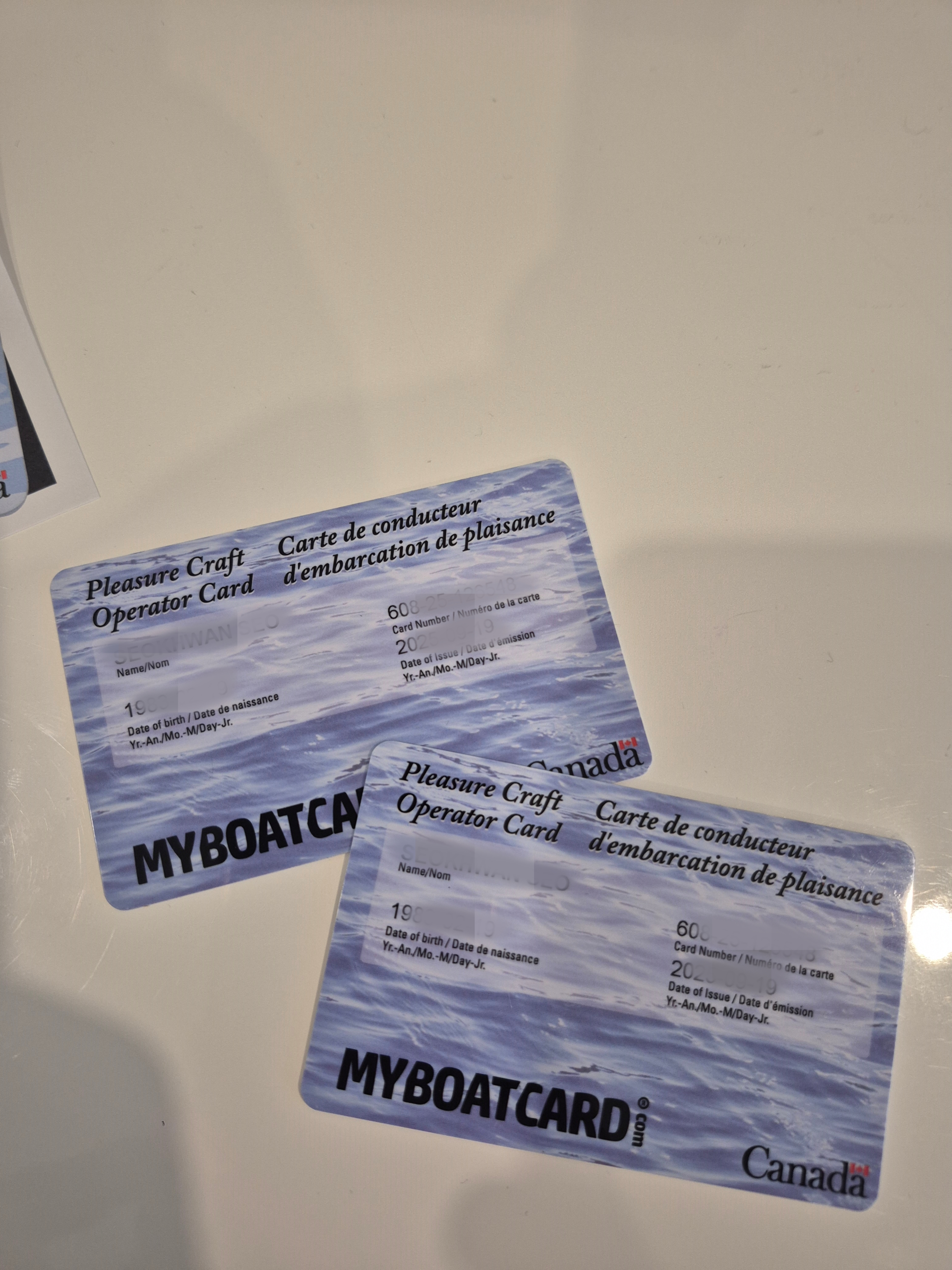 캐나다 보트 라이센트PCOC