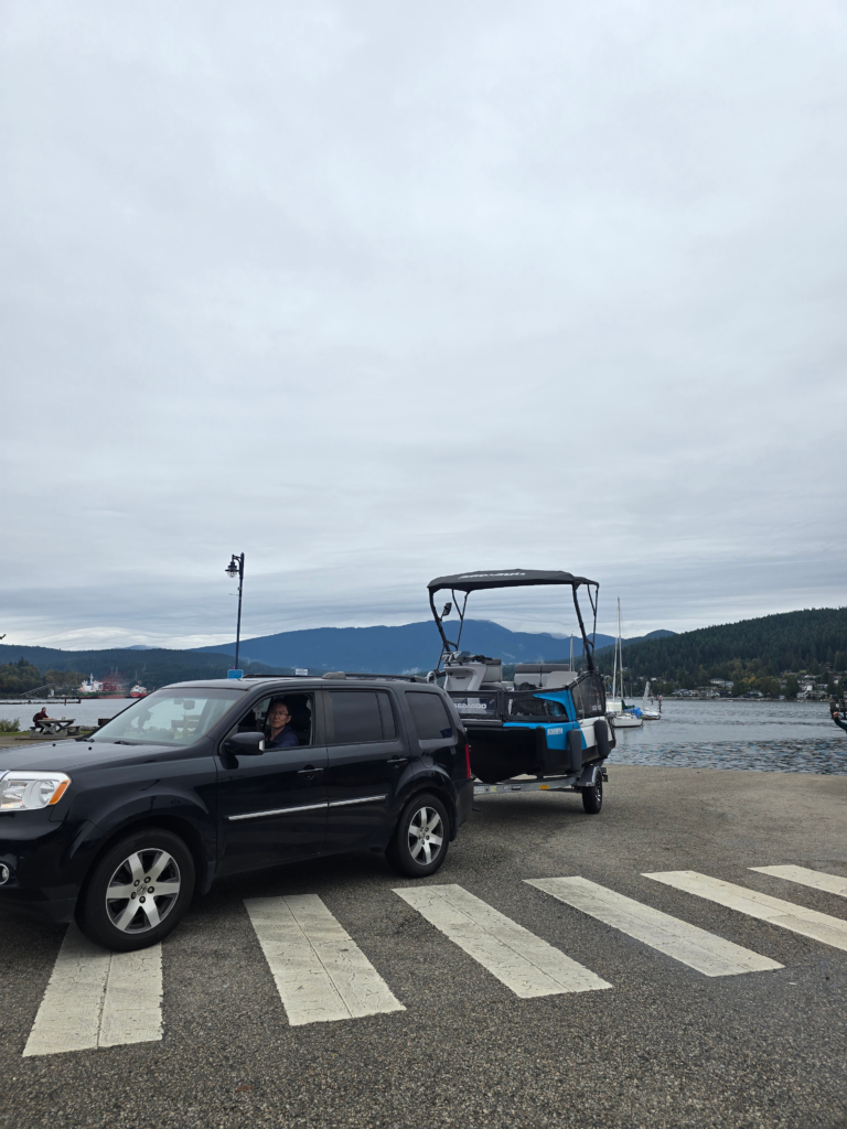 록키포인트 슬로프에서 보트를 내리는중 seadoo switch sports